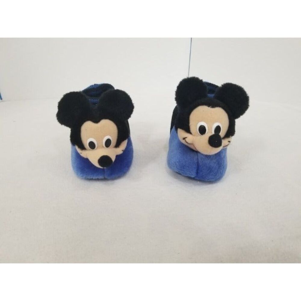 Boys S 5/6 Mickey Mouse Slippers Vintage
